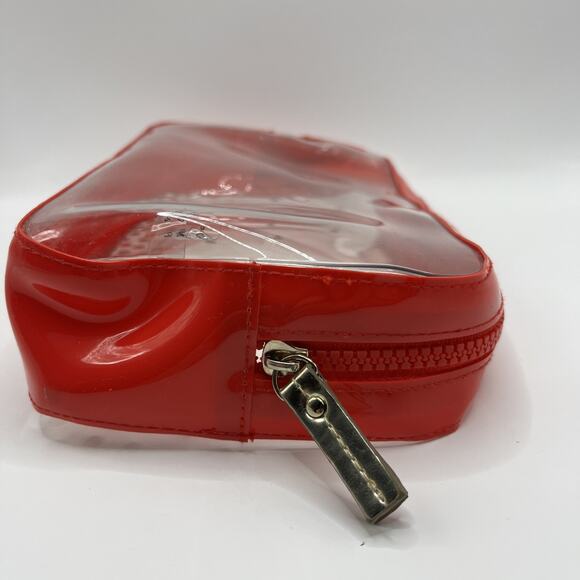 victoria secret bag makeup bag Red Clear Dotted - Picture 5 of 14